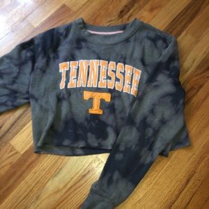 Tennessee acid washed, cropped sweatshirt